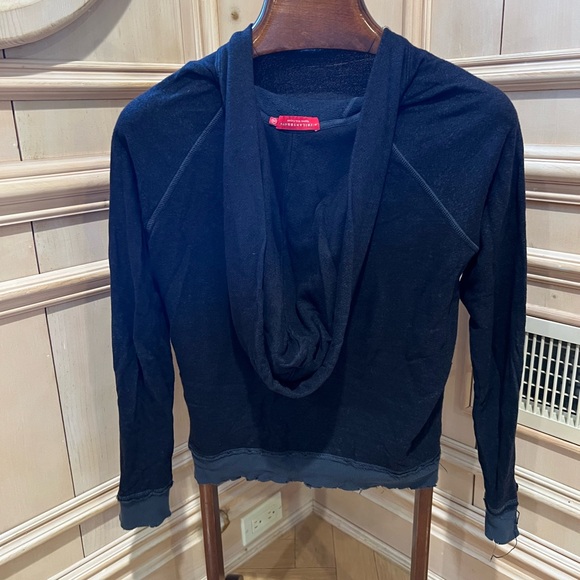 n: Philanthropy Distressed Black Hoodie - Picture 2 of 3